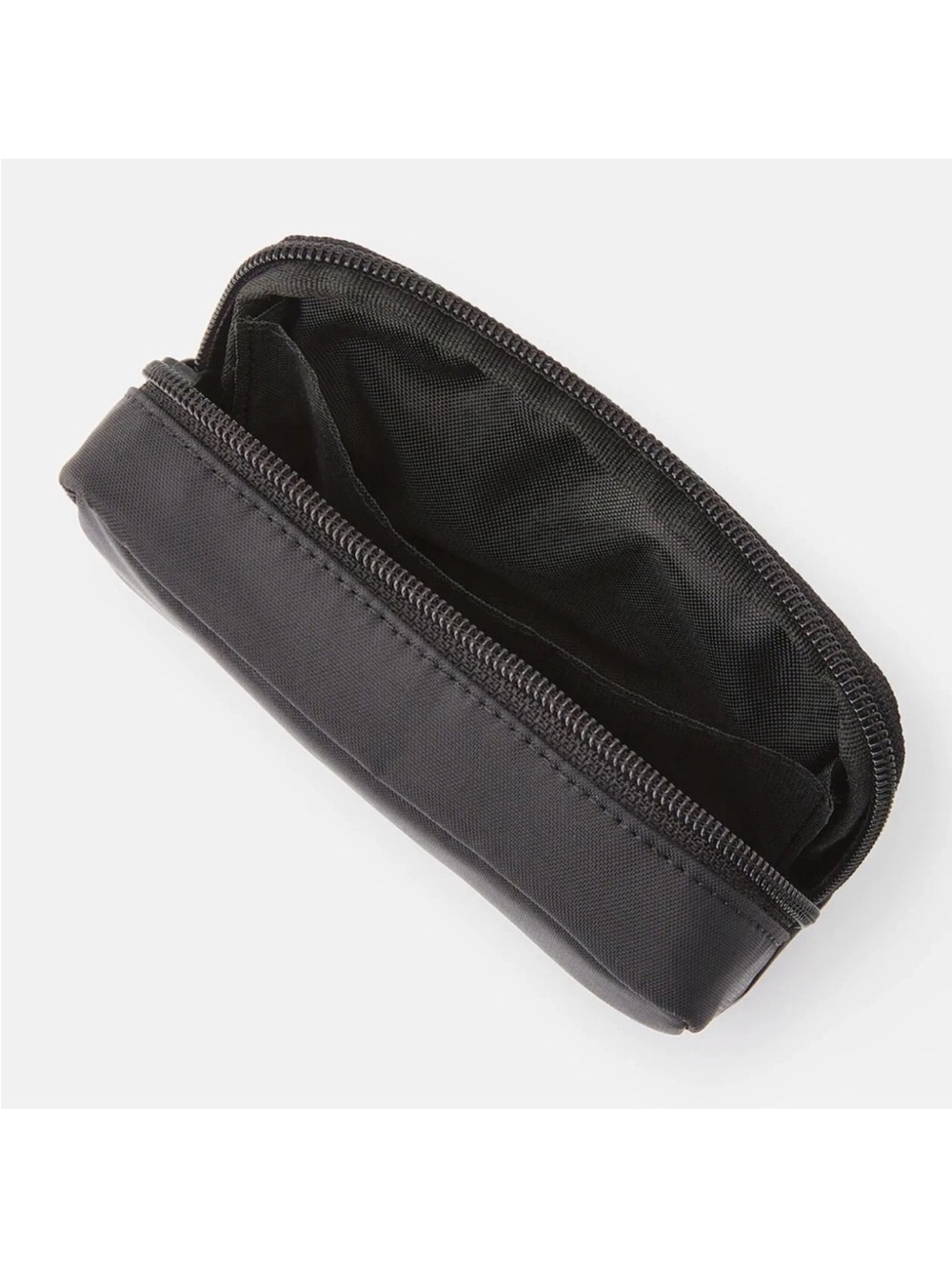 MUJI Nylon Compact Black Pouch Bag 9×14×3.5cm – Travel Organizer New with Tag - Picture 4 of 6